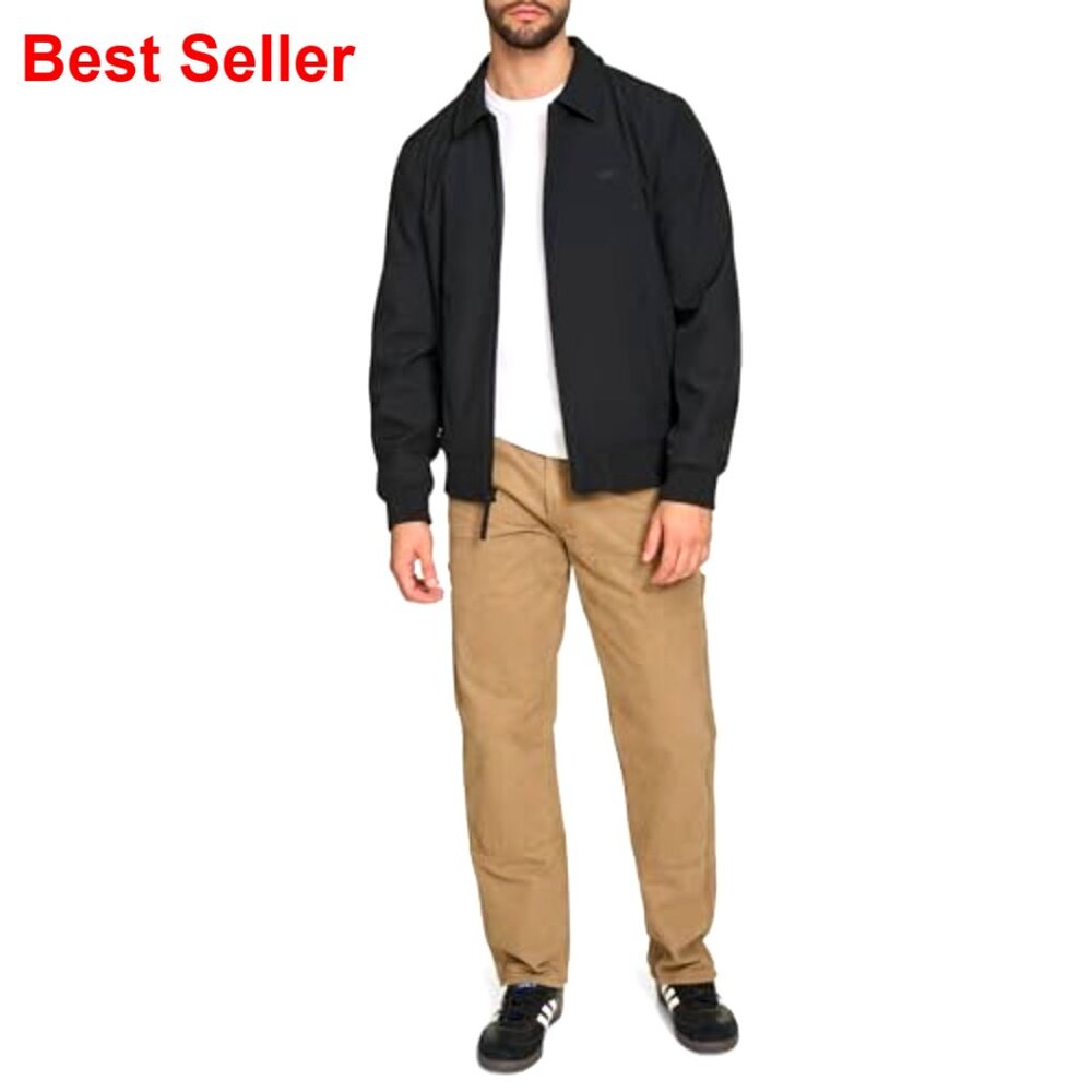 Lightweight Softshell Varsity Rib Knit Bomber Jac… - image 2